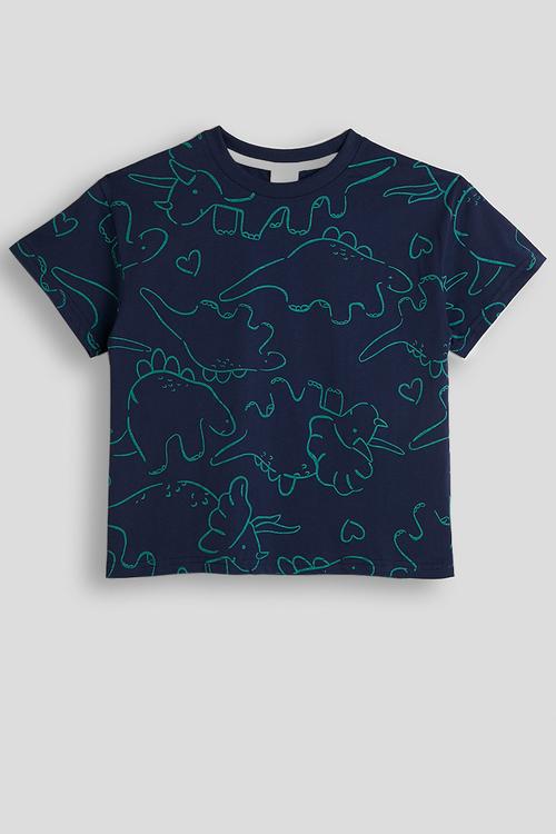 Dino multi crew neck tee - navy