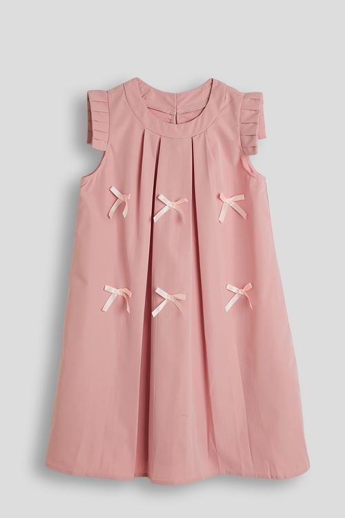 Box pleat a-line dess - pink
