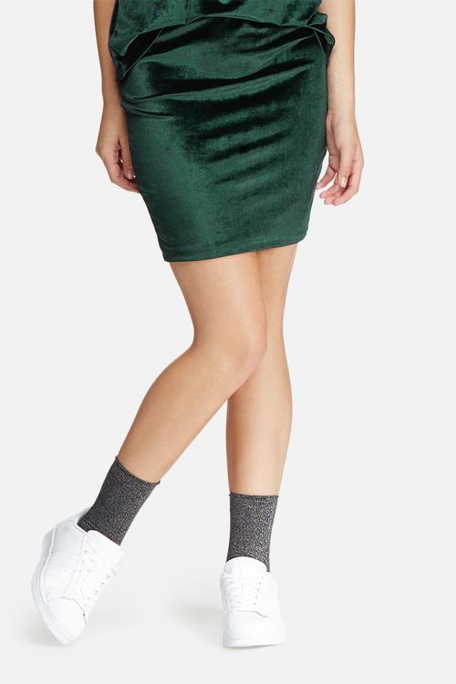 Sherry velvet pencil skirt