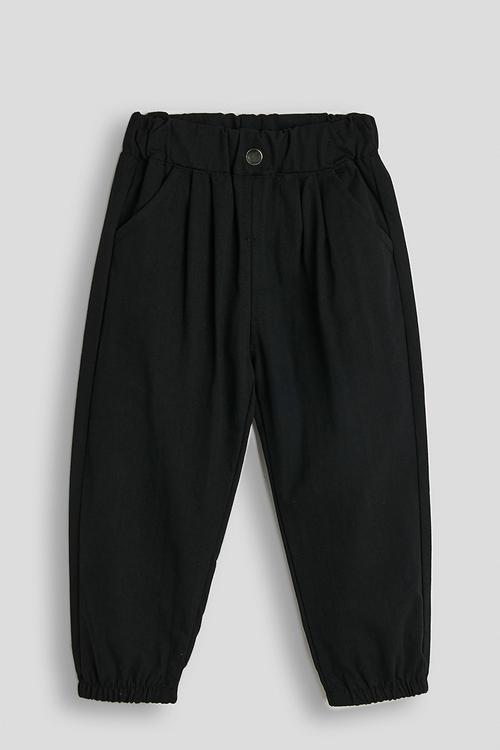 Elasticated trousers - black