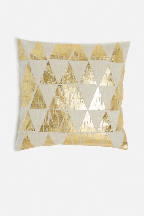 Pyramid cushion cover - gold