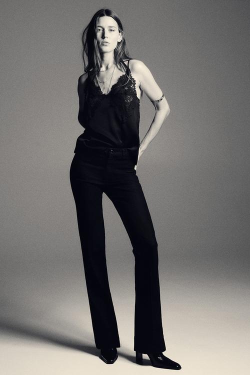 Flared high jeans - denim black