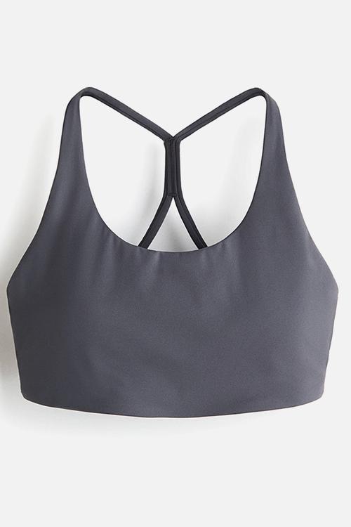 Sculptmove? medium support sports bra - dark grey