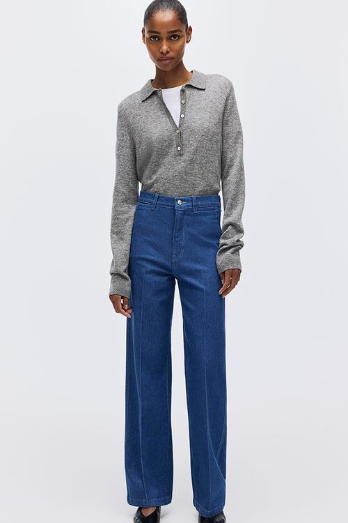 Straight high jeans - denim blue