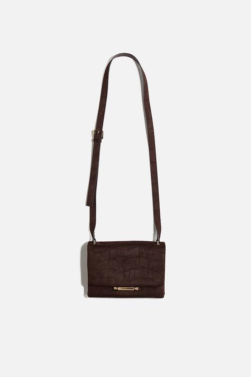 Crossbody bag - dark brown