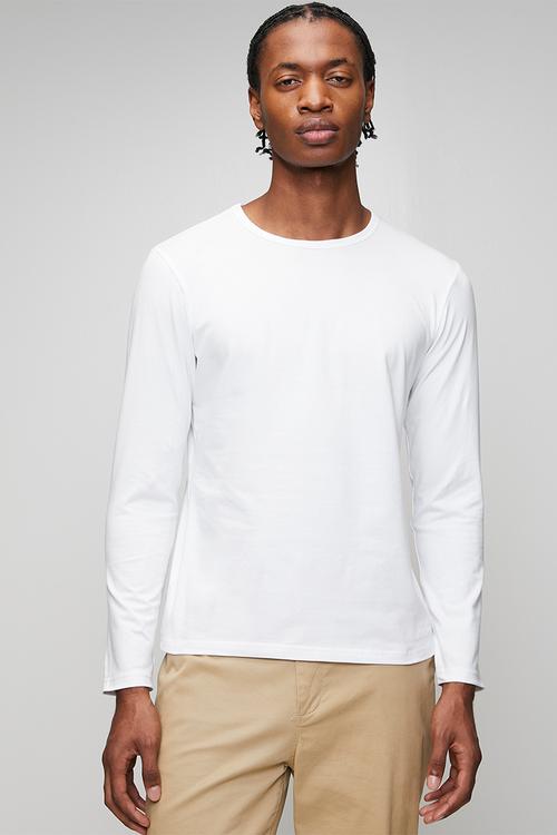 Ctn long sleeve T-shirt - White