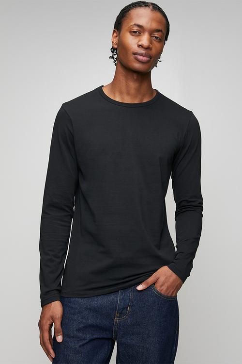 Ctn long sleeve T-shirt - Black