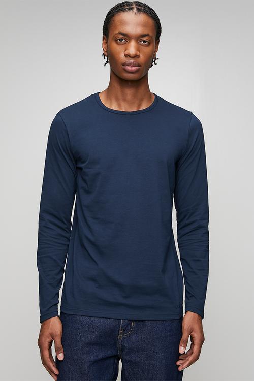 Ctn long sleeve T-shirt - Blue