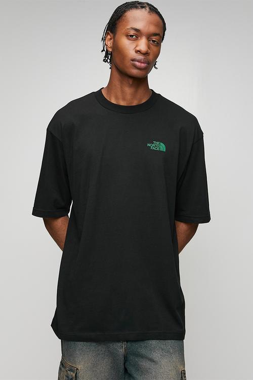M Short Sleeve Tnf Globe Tee Oversize Fit - Tnf Black