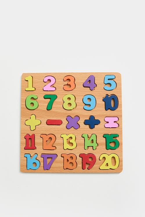 Number puzzle - multicolour