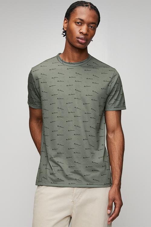 Ben Tar AOP Tee Shirt - Olive