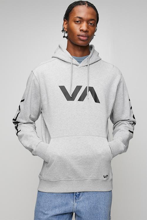 Big Rvca 3X Hoodie - Grey Noise Mocktwist