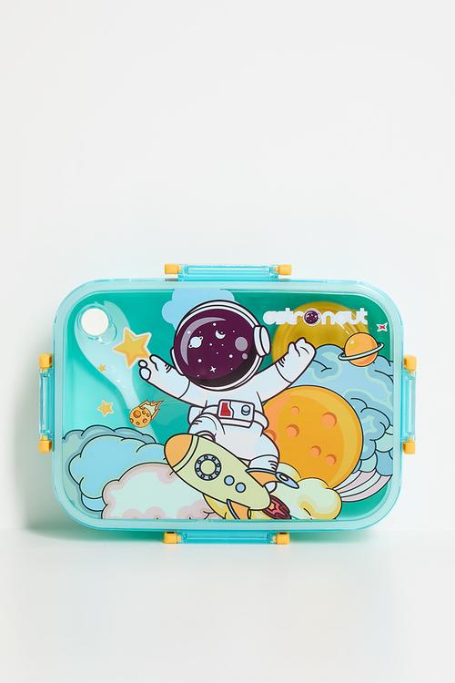 Astronaut lunchbox - aqua blue
