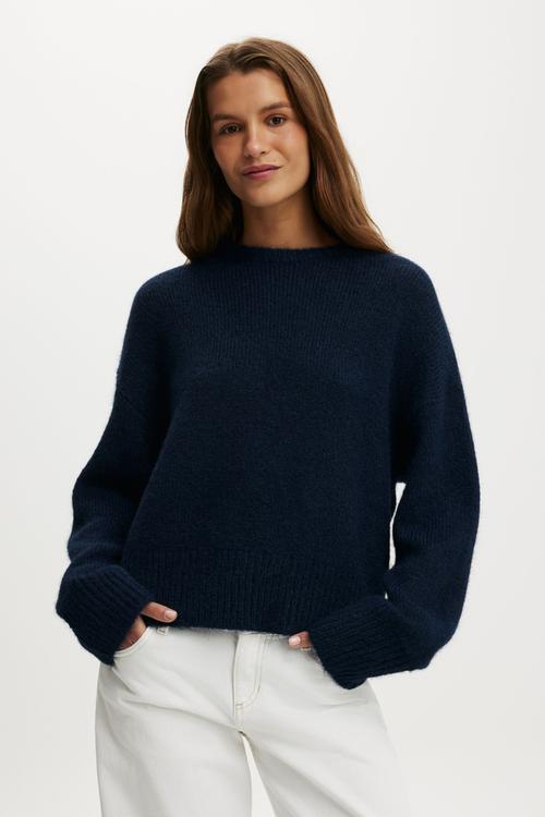 Luxe Crew Neck Sweater - Dreamy Navy