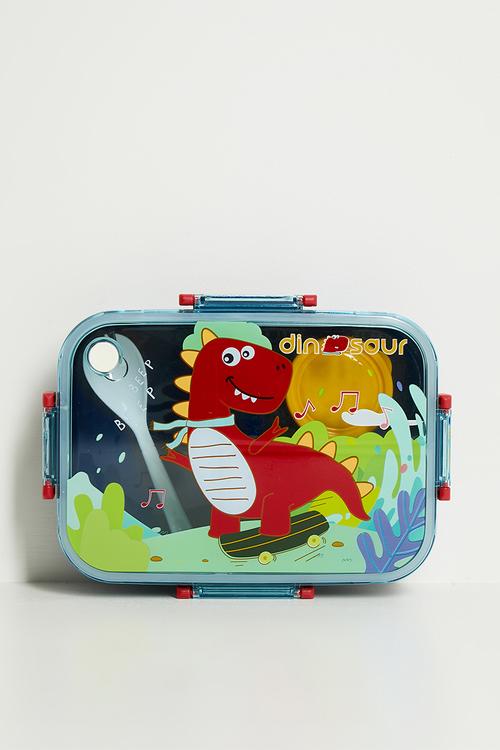 Dino graphic lunchbox - navy / multi