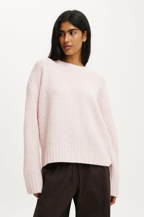 Luxe Crew Neck Sweater - Lofty Soft Pink