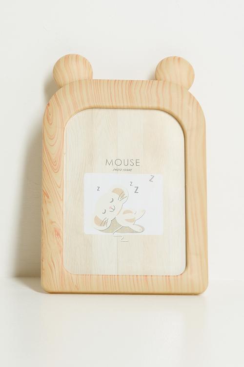Mouse photo frame - natural