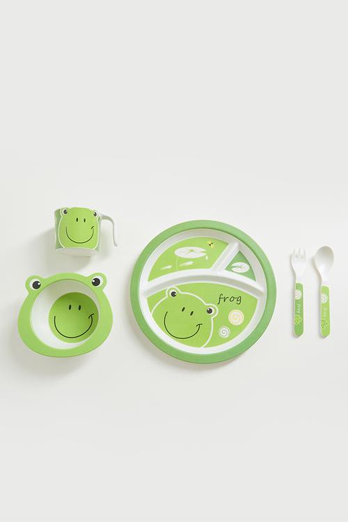 Frog baby feeding kit - green