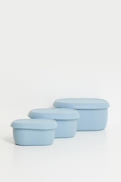 3 Piece container - serenity blue
