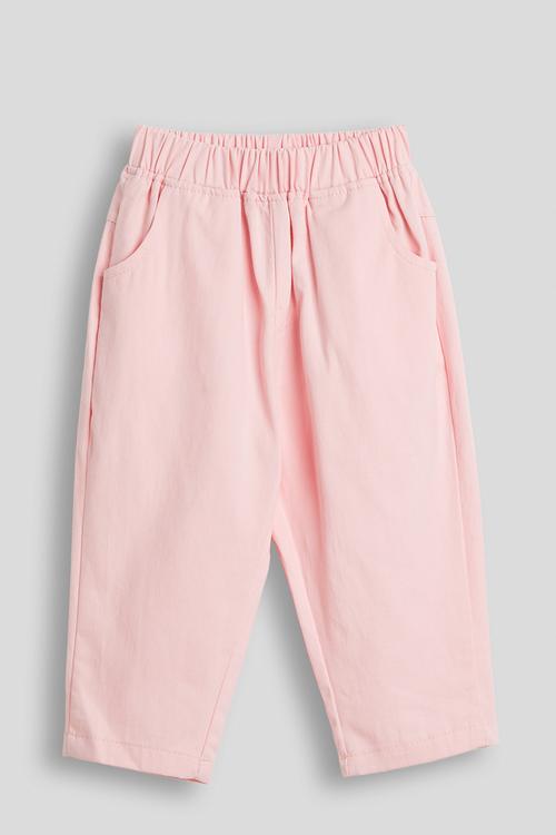 Elasticated waist pants - pink