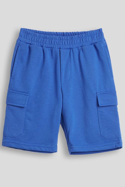 Shorts with flap pockets - blue
