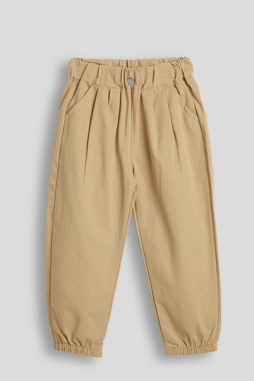 Elasticated trousers - khaki