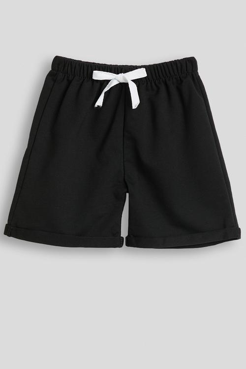 Rolled cuff shorts - black