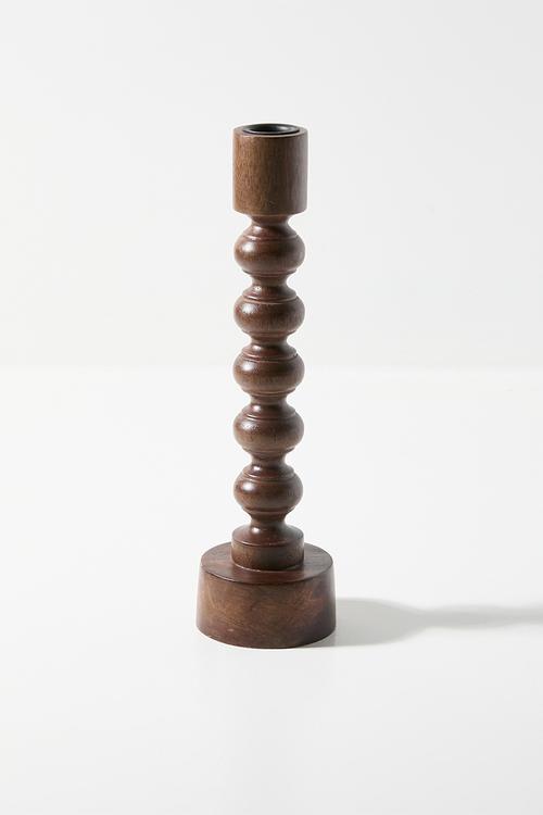 Sura wooden candle holder - Natural