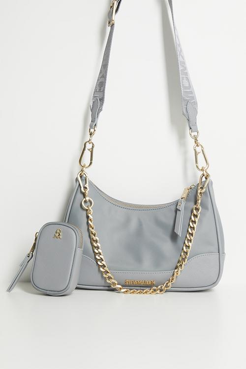 Bgreed multi pouch crossbody-grey