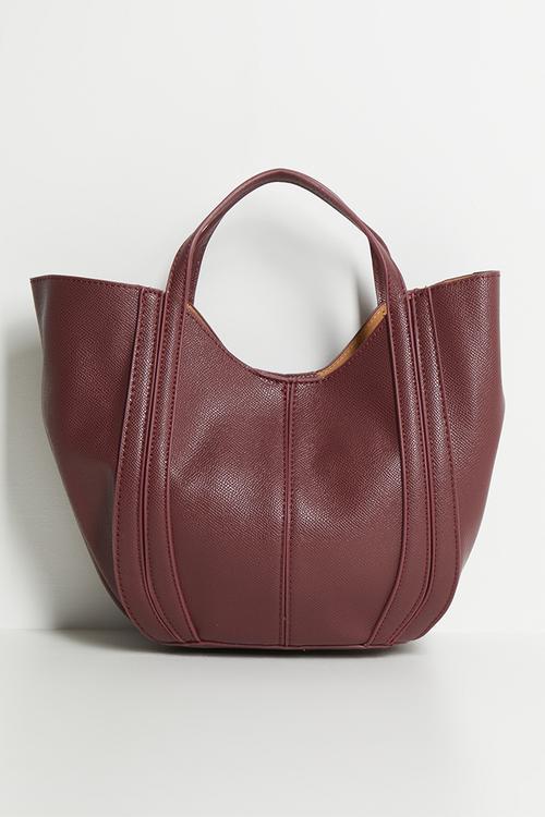 Amaris Top Handle Crossbody Bag - Burgundy