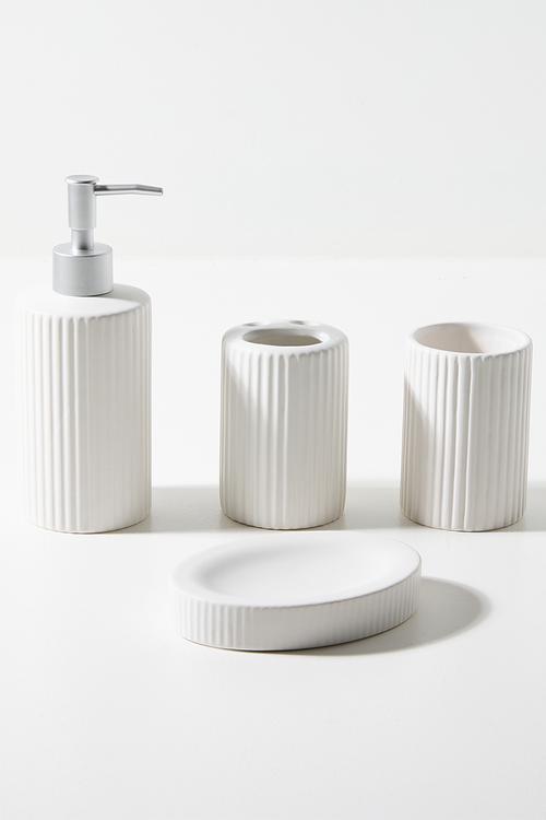 Molly Bathroom Accessory set of 4 - Cream