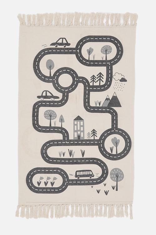 Scenic road rug - neutral