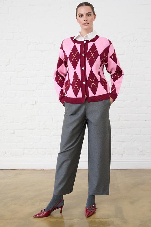 Barrel Ponti Pants - Charcoal