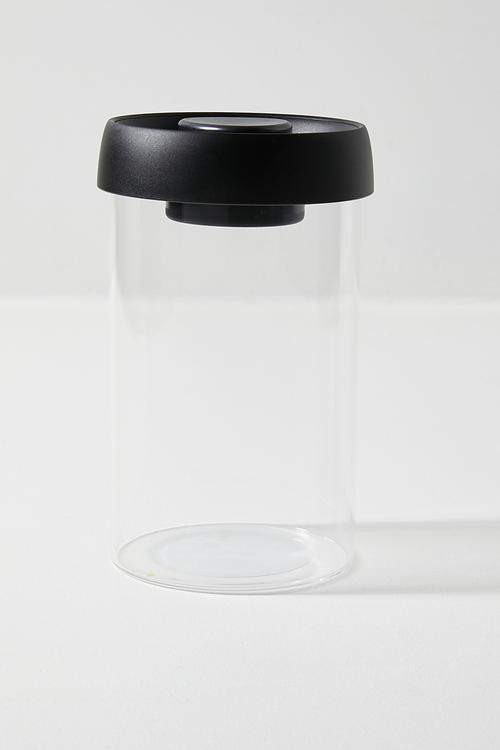 Boro glass storage jar - Black