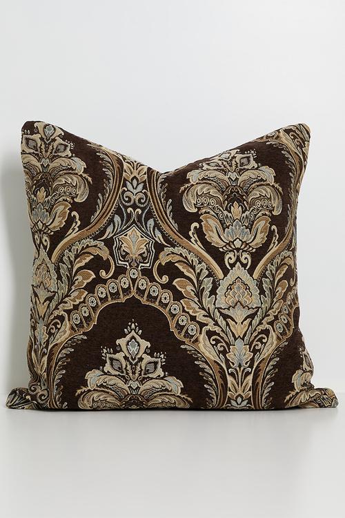 Royal Crest Cushion Cover - Brown