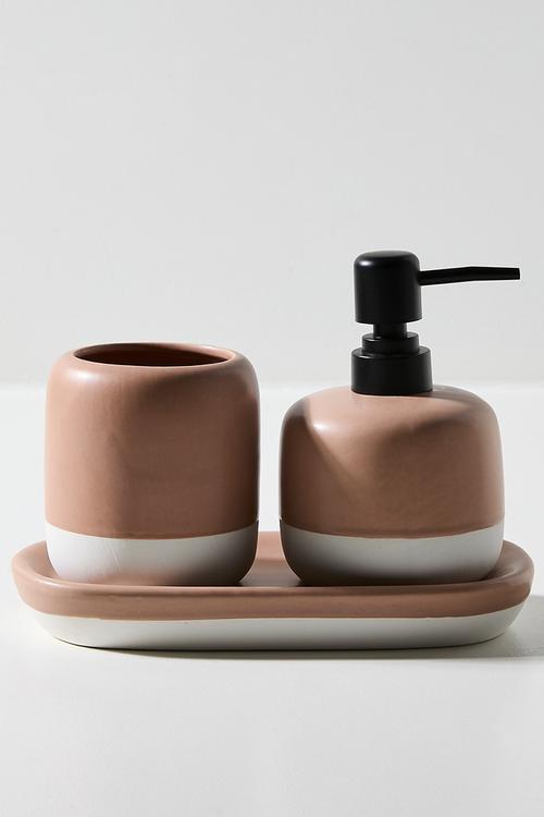 Urban 3pc bathroom acc set - Petal