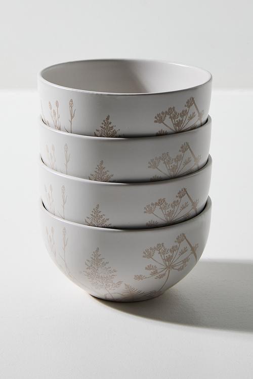 Flora bowl set of 4 - Natural