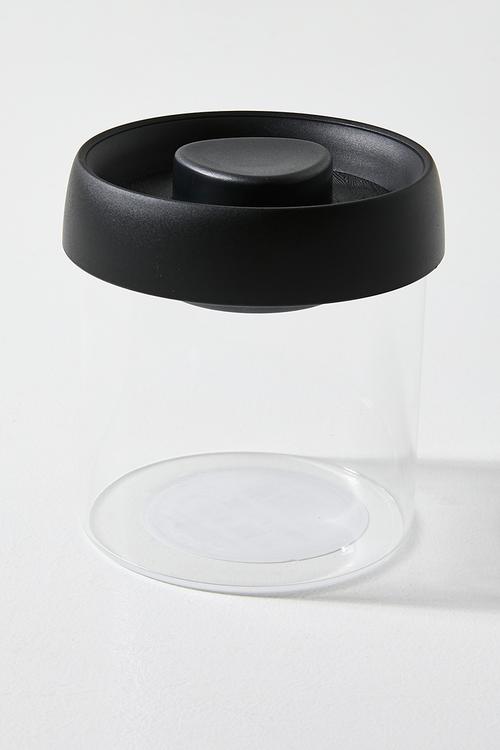 Boro glass storage jar - Black