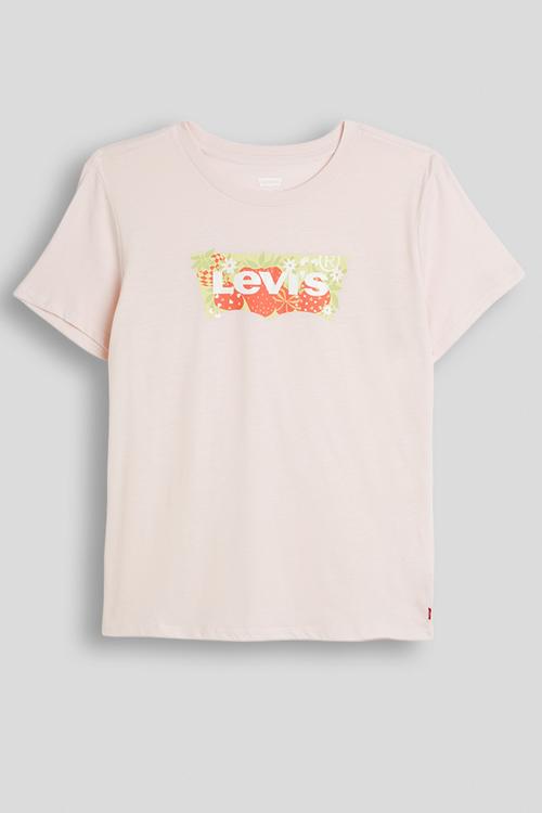 Lvg Strawberry Short Sleeve Batwing Tee - Crystal Pink