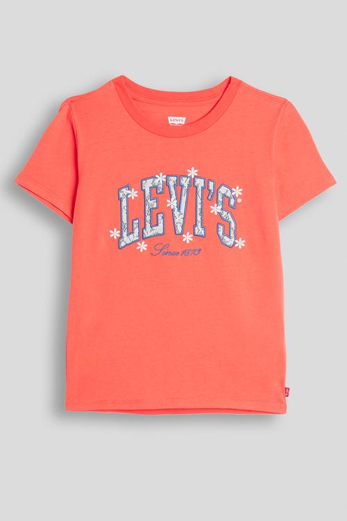 Lvg Levis Chambray Applique To - Hot Coral