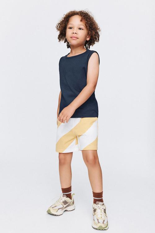 Henry Slouch Short - Golden Dust/Vanilla Stripe