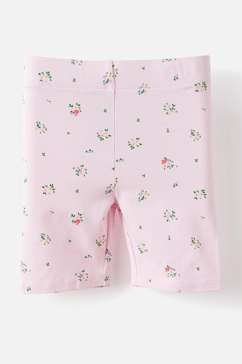 Essential Bike Short - Tea Party Pink/Floral Ditsy 