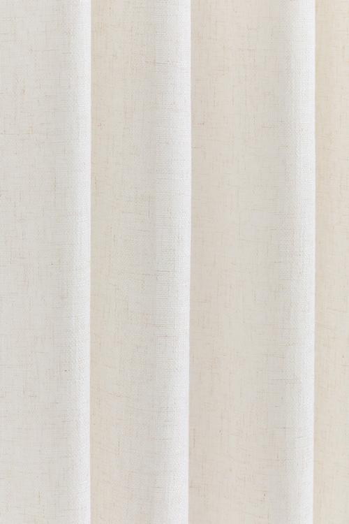 2 Pack slub-weave curtains - natural white