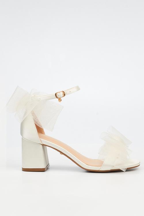 Bardot 5 open toe ankle strap - white