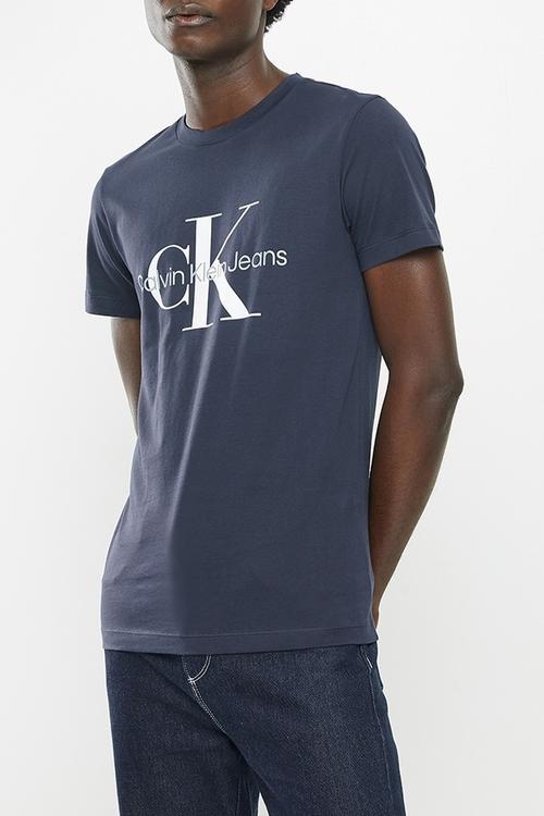 Core monogram slim tee - navy