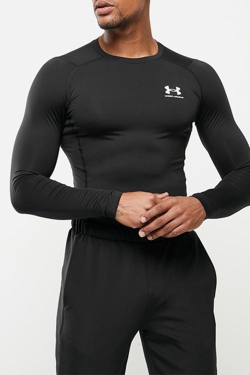 Ua hg armour comp long sleeve  - black