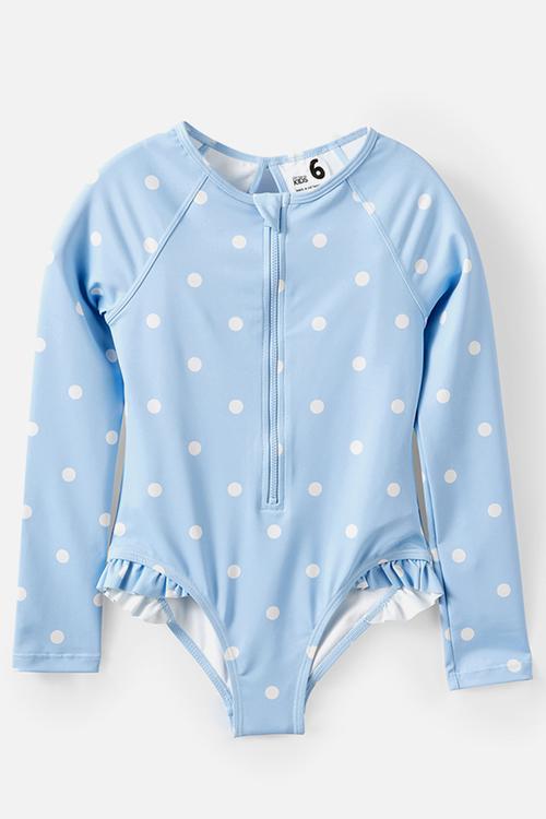 Lydia Low One Piece - Dawn Blue/Vanilla Spot