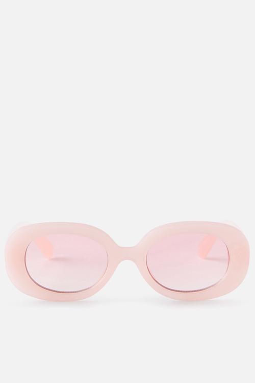 Kids Olive Oval Sunglasses - Tea Party Pink