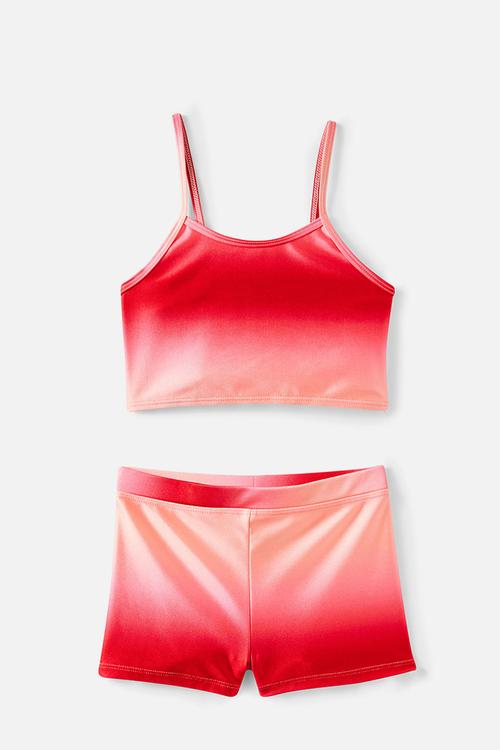 Tahlie Tankini Set - Sunkissed/Varsity Red Ombre