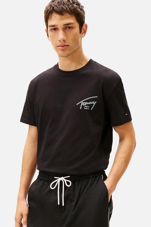 Tjm Reg Sign Backprint Short Sleeve T-shirt Ext - Black